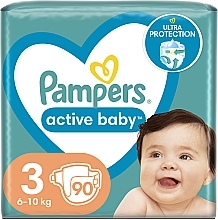 Pieluchy Active Baby 3 (6-10 kg), 90 szt. - Pampers — Zdjęcie N1