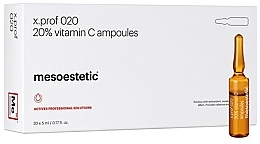 Preparat do mezoterapii na bazie witaminy C - Mesoestetic X.prof 020 Vitamina C 20% — Zdjęcie N2