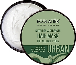Kup Maska do włosów Odżywienie i wzmocnienie do wszystkich rodzajów włosów - Ecolatier Hair Mask Nutrition & Strength for All Hair Types 