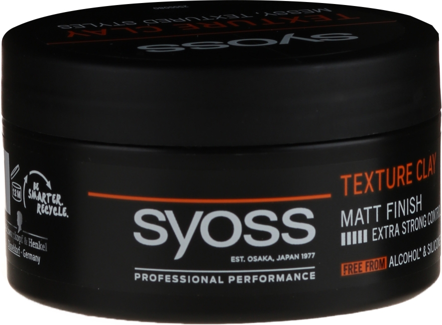 Teksturyzująca glinka do włosów - Syoss Texture Clay — Zdjęcie N2