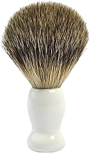 Kup Pędzel do golenia z włosia borsuka, mały, biały - Golddachs Shaving Brush Finest Badger White Mini