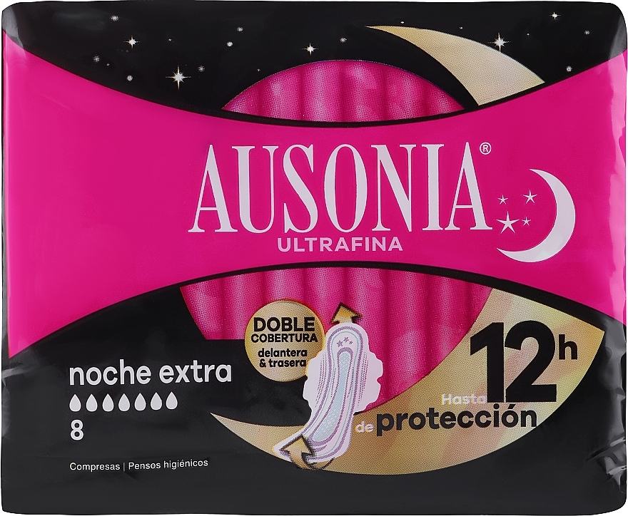 Podkładki nocne, 8 szt. - Ausonia Night Ultrafina — Zdjęcie N1
