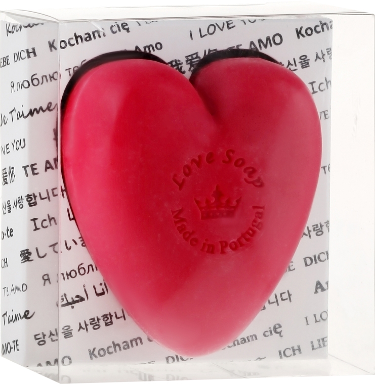 Naturalne mydło w kształcie serca - Essências de Portugal Love Soap Transparent Box (w pudełku) — Zdjęcie N1