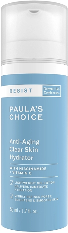 Przeciwzmarszczkowy krem do twarzy na noc - Paula's Choice Resist Anti-Aging Clear Skin Hydrator — Zdjęcie N1