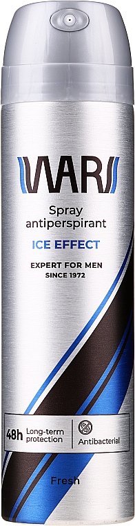 Antybakteryjny antyperspirant w sprayu dla mężczyzn - Wars Expert For Men Ice Effect — Zdjęcie N1
