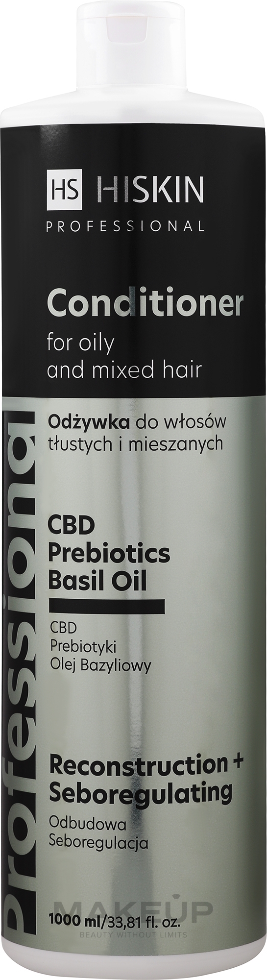 Odżywka do włosów przetłuszczających się - HiSkin CBD Conditioner For Oily Hair — Zdjęcie 1000 ml