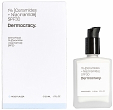 Krem nawilżający 1% ceramidy + niacynamid SPF30 - Dermocracy Moisturizing 1% Ceramides + Niacinamide SPF30 — Zdjęcie N1