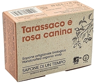 Organiczne mydło Mniszek lekarski i dzika róża - Sapone Di Un Tempo Organic Soap Dandelion And Rosehip — Zdjęcie N2