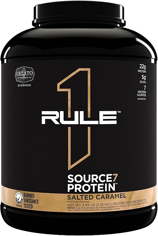 Odżywka białkowa Słony karmel i lody - Rule One Source7 Protein Salted Caramel Gelato — Zdjęcie N1