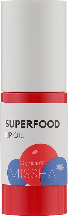 Olejek do ust z ekstraktem z jagód - Missha Super Food Lip Oil Berry — Zdjęcie N1