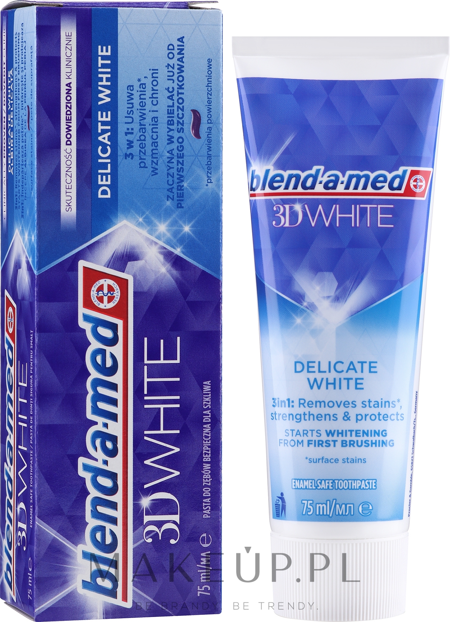 Pasta do zębów Delikatne wybielanie - Blend-a-med 3D White Delicate White Toothpaste — Zdjęcie 75 ml