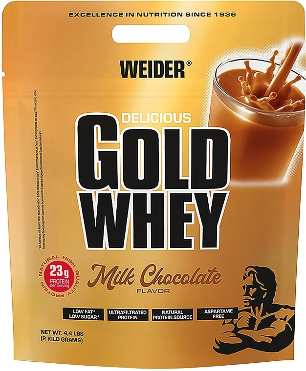 Białko serwatkowe - Weider Gold Whey Chocolate — Zdjęcie N2