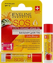 Egzotyczny balsam do ust Mango - Eveline Cosmetics Argan Oil Sos Exotic Mango — Zdjęcie N2