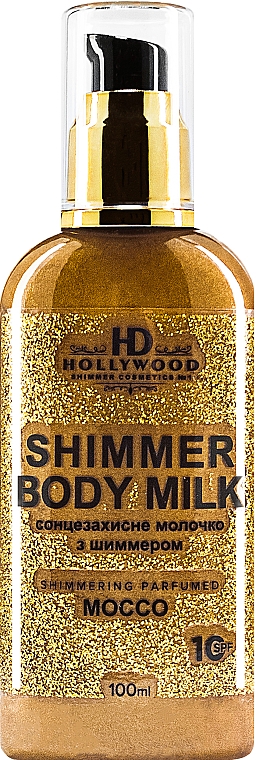 Mleczko do ciała z drobinkami - HD Hollywood Shimmer Body Milk Mocco SPF 10 — Zdjęcie N1