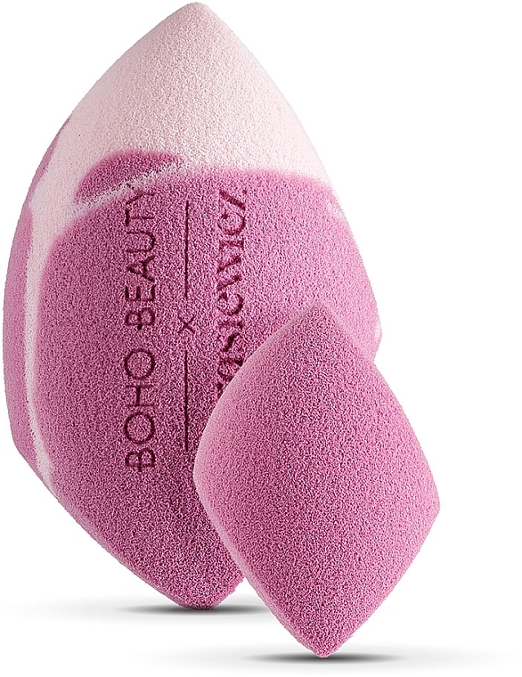 Zestaw gąbek do makijażu, różowy - Boho Beauty Makeup Sponge — Zdjęcie N1