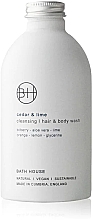 Kup Bath House Cedar & Lime Handmade Cleansing Hair & Body Wash - Szampon-żel 2w1 pod prysznic 