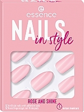 Samoprzylepne sztuczne paznokcie - Essence Nails In Style Rose And Shine — Zdjęcie N1