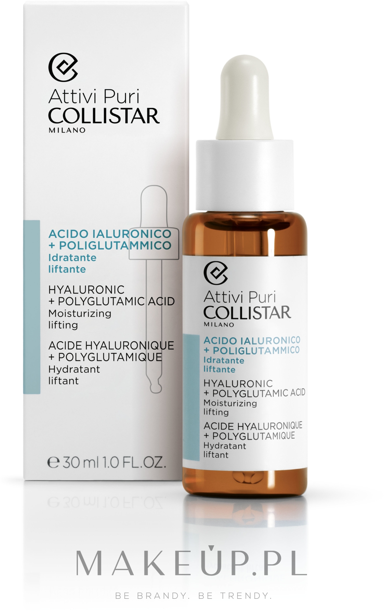 Nawilżający koncentrat liftingujący z kwasem hialuronowym i poliglutaminowym - Collistar Hyaluronic Acid + Polyglutammic Moisturizing Lifting — Zdjęcie 30 ml