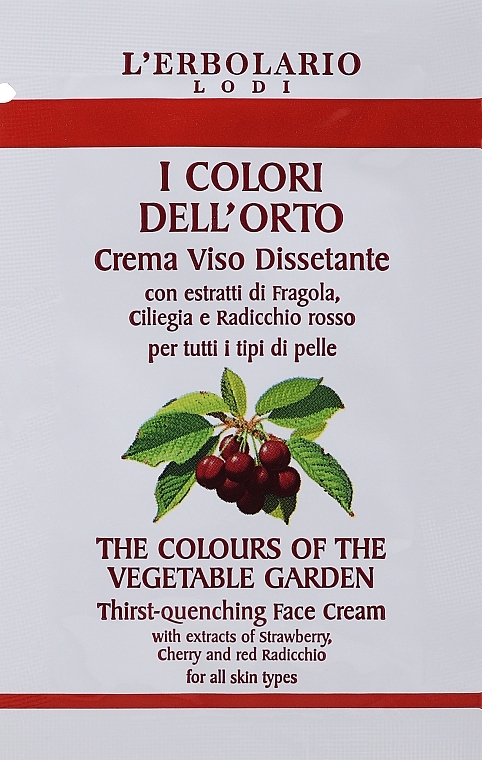 Krem do twarzy - L'erbolario The colours Of The Vegetable Garden Thirst-quenching Face Cream (próbka) — Zdjęcie N1