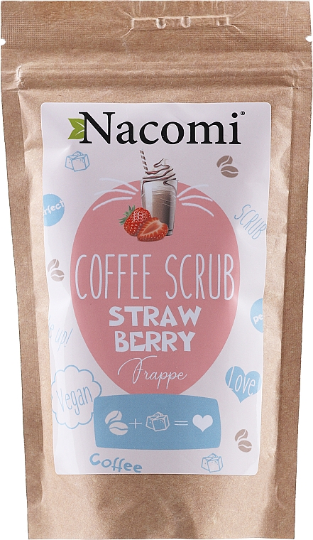 Kawowy peeling do ciała z truskawkami - Nacomi Coffee Scrub Strawberry