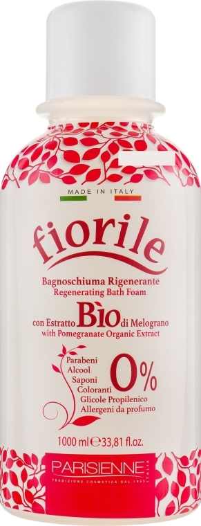 Regenerujący płyn do kąpieli Granat - Parisienne Italia Fiorile Pomegranate Bath Foam — Zdjęcie N1