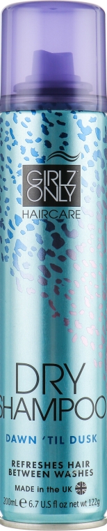 Suchy szampon nieobciążający włosów tłustych - Girlz Only Hair Care Dawn’Til Dusk Dry Shampoo