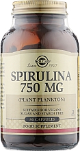 Kup Spirulina w kapsułkach, 750 mg - Solgar Spirulina Plant Plankton Food Supplement