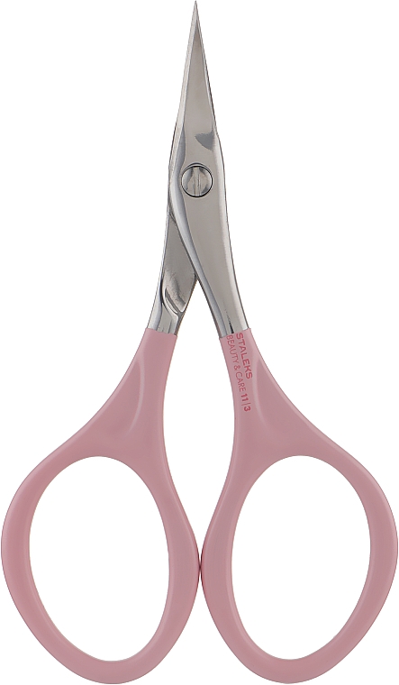Nożyczki uniwersalne, różowe, SBC-11/3 - Staleks Beauty & Care 11 Type 3 — Zdjęcie N1