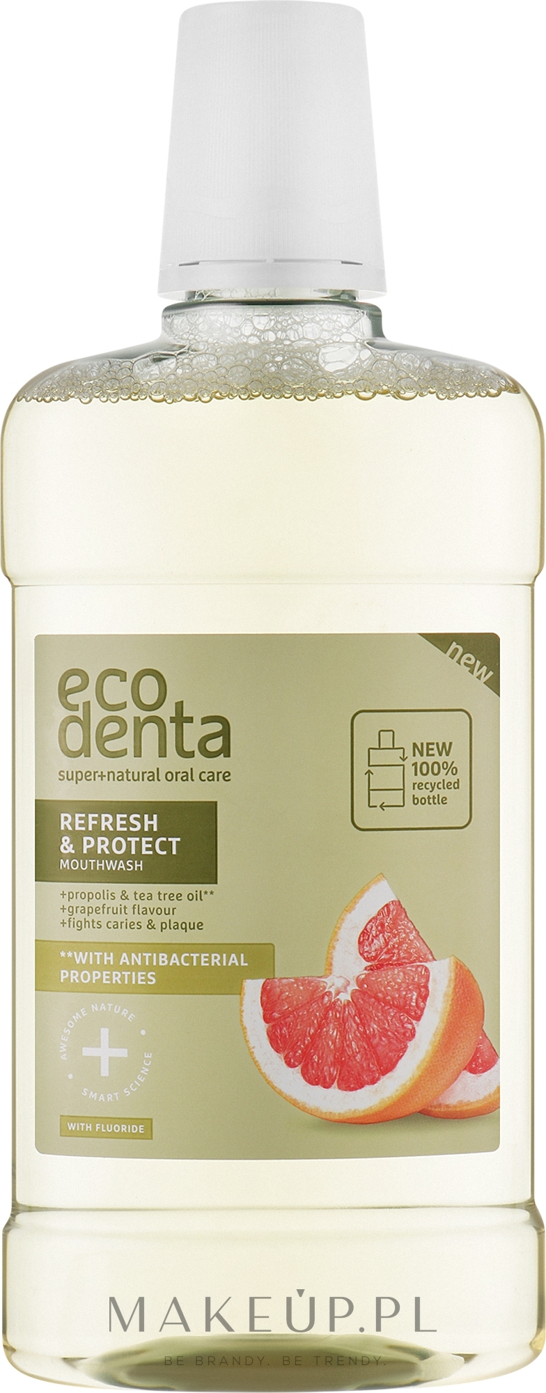 Płyn do płukania ust Grejpfrut - Ecodenta Super+Natural Oral Care — Zdjęcie 500 ml