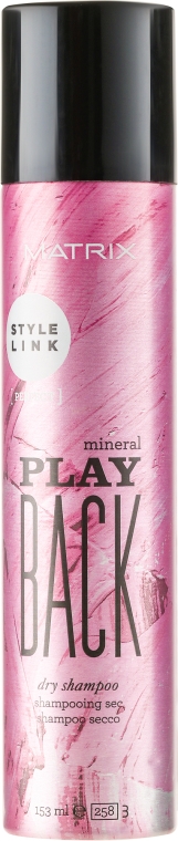 Suchy szampon - Matrix Style Link Mineral Play Back Dry shampoo — Zdjęcie N1