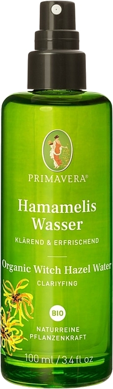 Spray do twarzy i ciała - Primavera Hamamelis Wasser Organic Witch Hazel Water — Zdjęcie N1