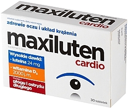 Suplement diety w tabletkach - Aflofarm Maxiluten Cardio — Zdjęcie N1