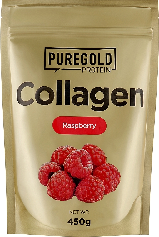 Kolagen z Witaminą C i cynkiem, malina - Pure Gold Collagen Marha — Zdjęcie N2