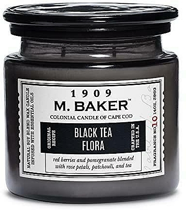Świeca zapachowa - Colonial Candle Black Tea Flora Scented Jar Candle, M. Baker Collection 2 Wick — Zdjęcie N1
