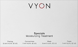 Kup Zestaw do pielęgnacji twarzy - Vyon Specials Moisturizing Treatment (f/peeling/10ml + f/conc/7ml + f/mask/15ml + f/cr/7ml)