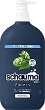 Szampon dla mężczyzn z chmielem do codziennego użytku - Schauma Men Classic Shampoo With Hops For Everyday Use — Zdjęcie N1