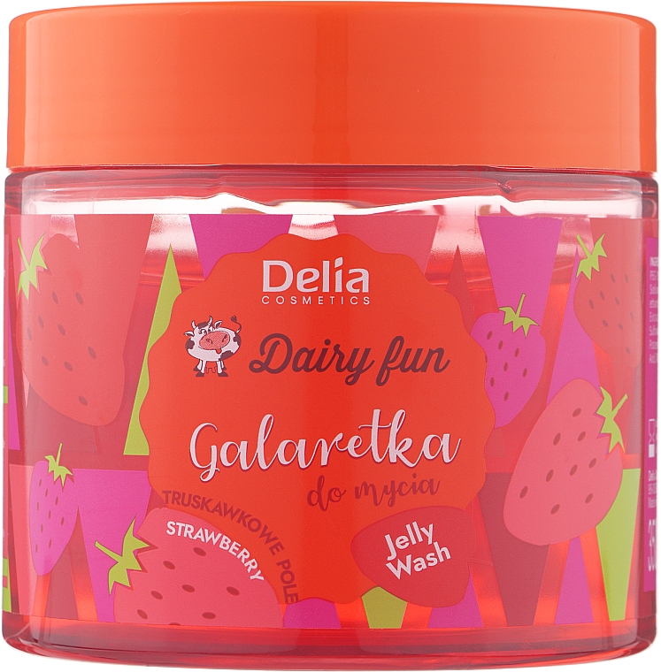 Galaretka do mycia Truskawkowe pole - Delia Dairy Fun Strawberry Field — Zdjęcie N1