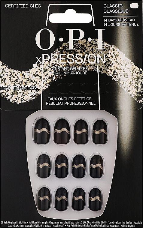 Zestaw sztucznych paznokci - OPI Xpress/On Certified Chic — Zdjęcie N1