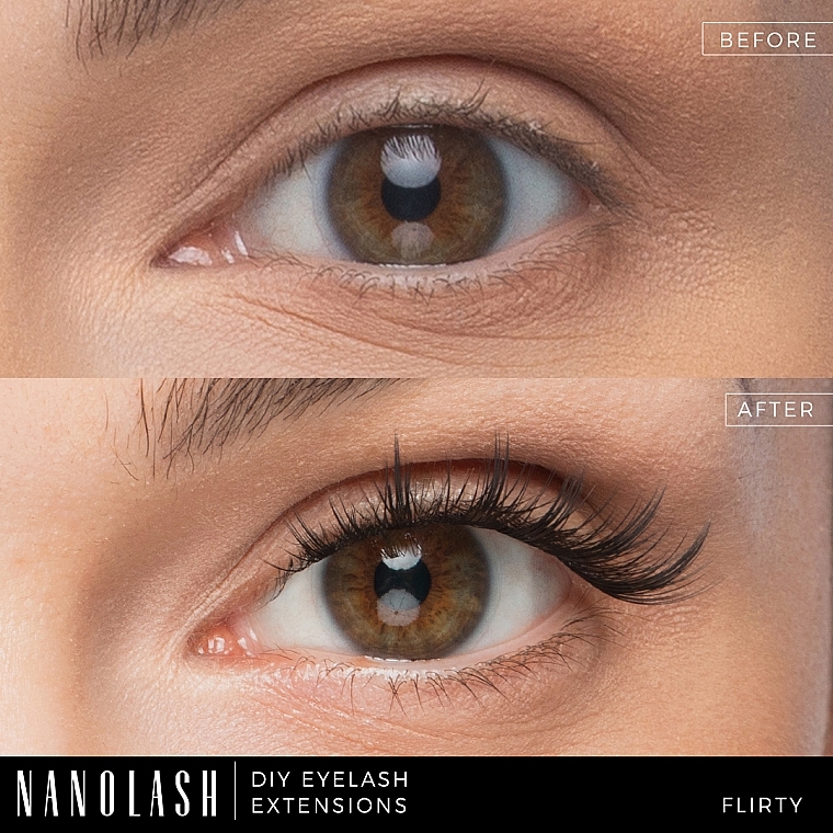 Sztuczne rzęsy - Nanolash Diy Eyelash Extensions Flirty — Zdjęcie N8