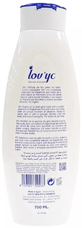 Żel pod prysznic Miód i olejek makadamia - Lovyc Honey and Macadamia Oil Extract Shower Gel — Zdjęcie N2