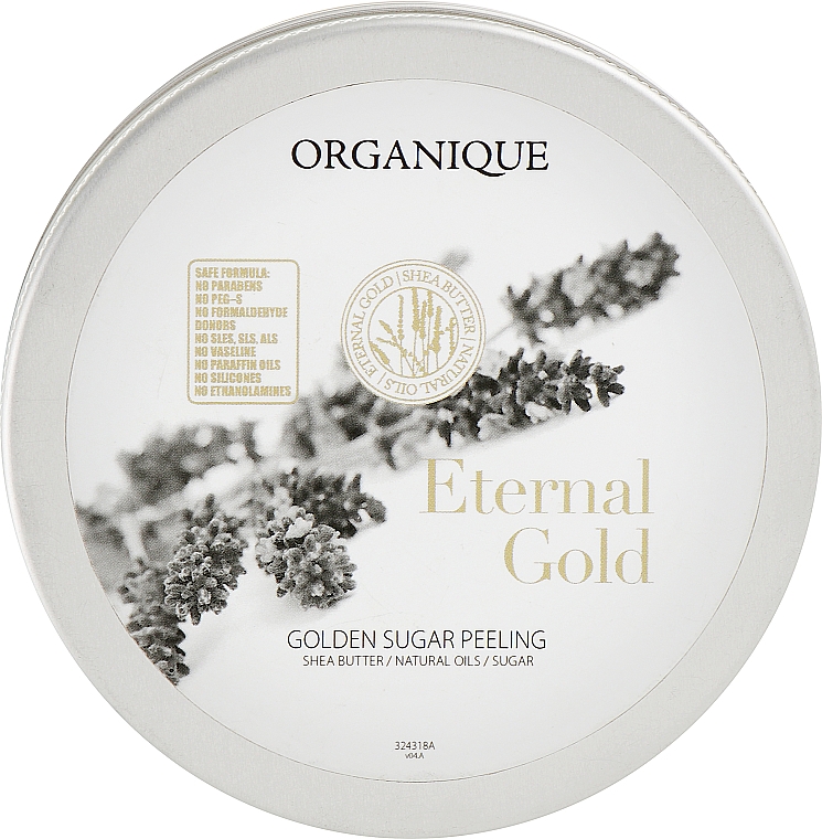 Złoty peeling cukrowy do ciała - Organique Eternal Gold Golden Sugar Peeling — Zdjęcie N1