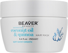 Nawilżająca maska do włosów suchych z olejem kokosowym - Beaver Professional Coconut Oil & Quinoa Moisturizing Hair Mask — Zdjęcie N1