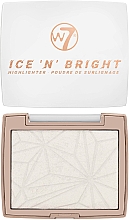 Rozświetlacz do twarzy - W7 Ice 'N' Bright Highlighter — Zdjęcie N1