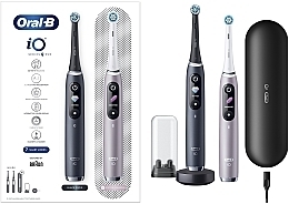 Kup Zestaw elektrycznych szczoteczek do zębów - Oral-B iO Series 9 Duo Black Onyx, Rose