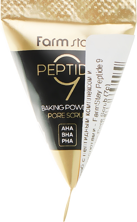 Peeling z kompleksem peptydowym i aminokwasami - FarmStay Peptide 9 Baking Powder Pore Scrub — Zdjęcie N2
