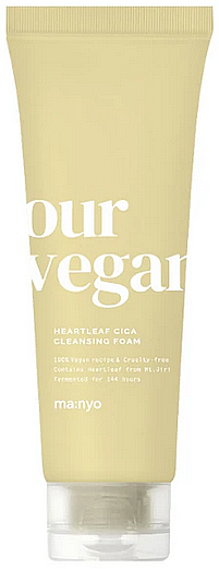 Oczyszczająca pianka do twarzy - Manyo Our Vegan Heartleaf Cica Cleansing Foam — Zdjęcie N1