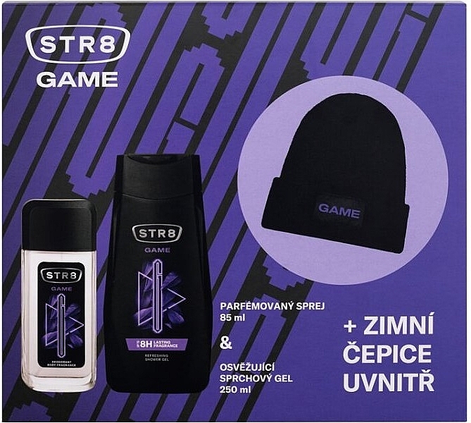 STR8 Game - Zestaw (b/spray/85ml + sh/gel/250ml + cap) — Zdjęcie N1