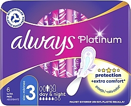 Podpaski ze skrzydełkami na noc, 6 szt. - Always Platinum Ultra Night — Zdjęcie N1
