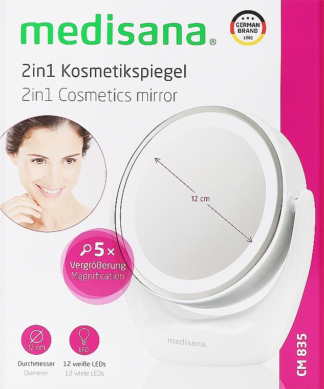 Lusterko podświetlane - Medisana CM 835 Cosmetics Mirror — Zdjęcie N1