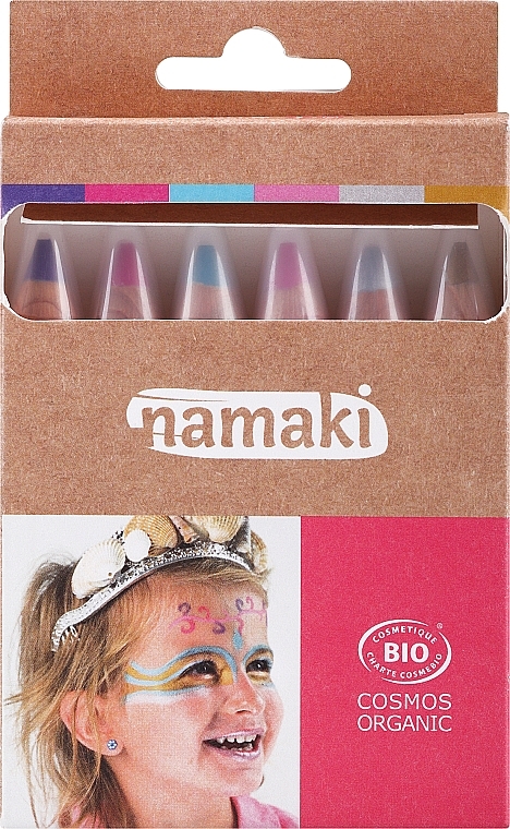 Zestaw ołówków do malowania twarzy - Namaki Magical Worlds Skin Colour Pencils Set (f/paint/6x2,1g) — Zdjęcie N1
